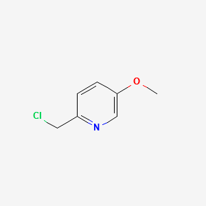 2-(Chloromethyl)-5-methoxypyridine structure, CAS 75342-33-5