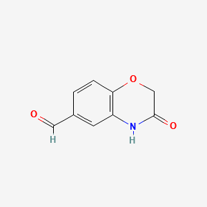 3-Oxo-3,4-dihydro-2H-benzo[1,4]oxazine-6-carbaldehyde structure, CAS 200195-15-9