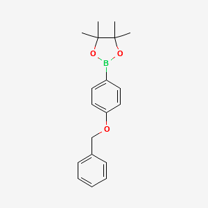 4-Benzyloxyphenylboronicacid,pinacolester structure, CAS 754226-40-9