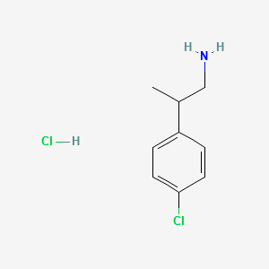 4-Chloro-Beta-methyl-benzeneethanaminehydrochloride structure, CAS 75425-55-7