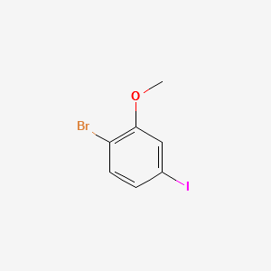 1-Bromo-4-iodo-2-methoxybenzene structure, CAS 755027-18-0