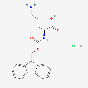 L(+)-Fmoc-ornithineHCL structure, CAS 201046-57-3