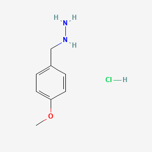 (4-Methoxybenzyl)hydrazinehydrochloride structure, CAS 2011-48-5