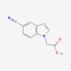 5-Cyanoindole-1-aceticacid structure, CAS 202124-67-2