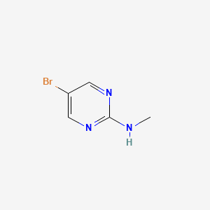 5-Bromo-2-(methylamino)pyrimidine structure, CAS 31402-54-7