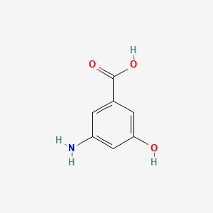 3-Amino-5-hydroxybenzoicacid structure, CAS 76045-71-1