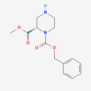 (S)-1-N-Cbz-piperazine-2-carboxylicacidmethylester structure, CAS 314741-63-4