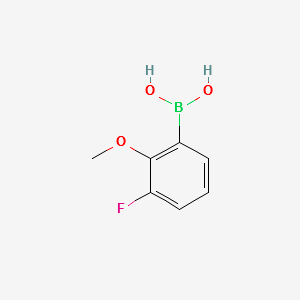 3-Fluoro-2-methoxyphenylboronicacid structure, CAS 762287-59-2