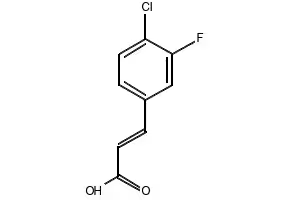 4-Chloro-3-fluorocinnamicacid structure, CAS 202982-66-9