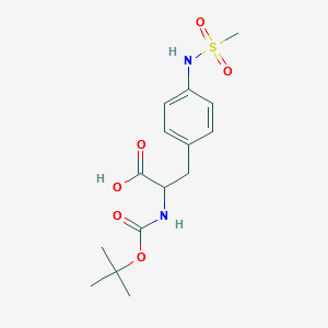 BOC-L-PHE(4-NH-SO2-CH3) structure, CAS 204856-74-6