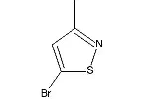 5-Bromo-3-methyl-isothiazole structure, CAS 20493-60-1