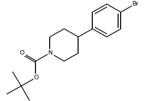 1-N-Boc-4-(4-Bromophenyl)piperidine structure, CAS 769944-78-7