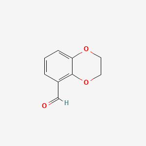 2,3-Dihydro-1,4-benzodioxine-5-carbaldehyde structure, CAS 29668-43-7