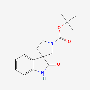 Tert-butyl2-oxospiro[indoline-3,3'-pyrrolidine]-1'-carboxylate structure, CAS 205383-87-5