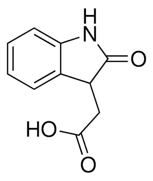 2-Oxindole-3-aceticacid structure, CAS 2971-31-5