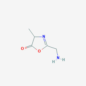 2-(Aminomethyl)-4-methyl-5(4H)-oxazolone structure, CAS 772327-44-3