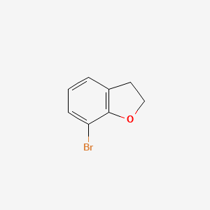 7-Bromo-2,3-dihydrobenzofuran structure, CAS 206347-30-0