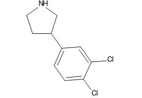 2-(3,4-Dichlorophenyl)pyrrolidine structure, CAS 298690-82-1