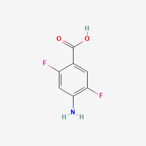 4-Amino-2,5-difluorobenzoicacid structure, CAS 773108-64-8