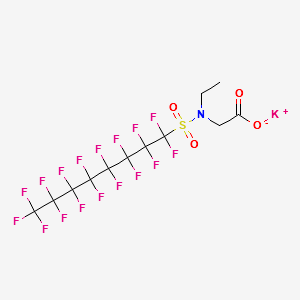 N-Ethyl-N-(heptadecafluorooctyl-so2)glycinksalt structure, CAS 2991-51-7