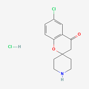 Spiro-6-chloro-[2H-1-benzopyran-2,4'-piperidin]-4(3H)-one structure, CAS 300552-38-9