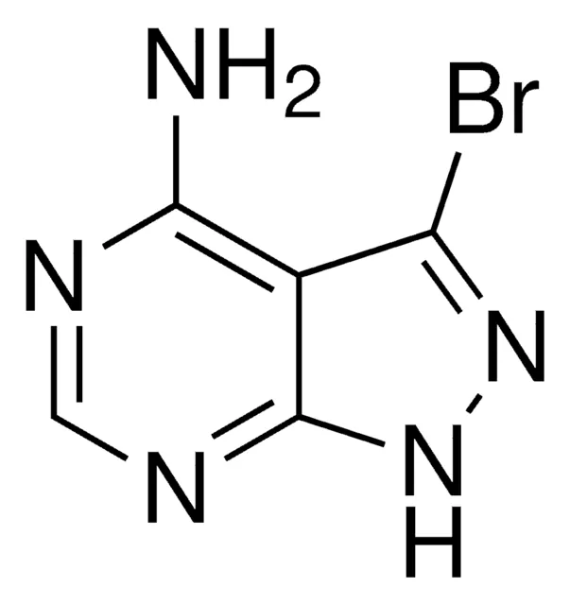 4-Bromo-1H-pyrazolo[3,4-d]pyrimidine structure, CAS 30129-51-2
