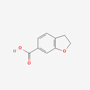 2,3-Dihydrobenzofuran-6-carboxylicacid structure, CAS 301836-57-7