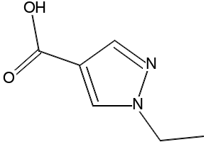 1-Ethyl-1H-pyrazole-4-carboxylicacid structure, CAS 400858-54-0
