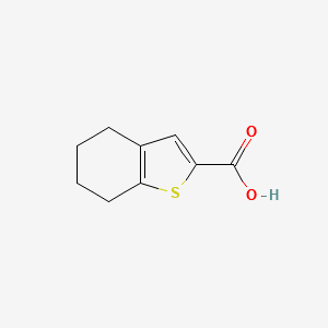 4,5,6,7-Tetrahydro-benzo[b]thiophene-2-carboxylicacid structure, CAS 40133-07-1