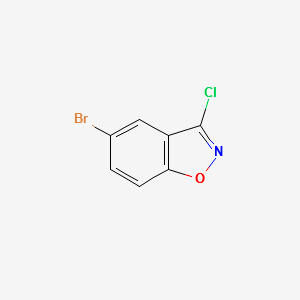 5-Bromo-3-chlorobenzo[d]isoxazole structure, CAS 401567-43-9
