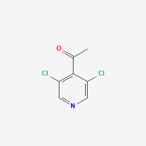 1-(3,5-Dichloropyridin-4-yl)ethanone structure, CAS 402561-66-4