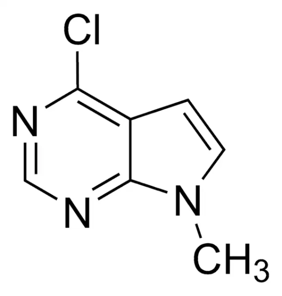 4-Chloro-7-methyl-7H-pyrrolo[2,3-d]pyrimidine structure, CAS 7781-10-4