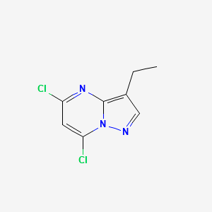 5,7-Dichloro-3-Ethylpyrazolo[1,5-a]pyrimidine structure, CAS 779353-64-9