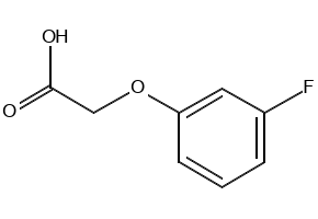 (3-Fluoro-phenoxy)-aceticacid structure, CAS 404-98-8