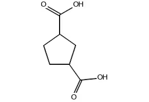 Cyclopentane-1,3-dicarboxylicacid structure, CAS 4056-78-4