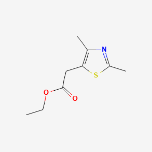 Ethyl2-(2,4-dimethylthiazol-5-yl)acetate structure, CAS 405921-41-7