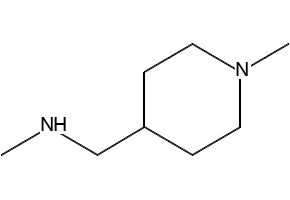 N-methyl-1-(1-Methylpiperidin-4-yl)methanamine structure, CAS 405928-19-0