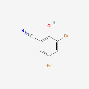 3,5-Dibromo-2-hydroxybenzonitrile structure, CAS 40718-08-9