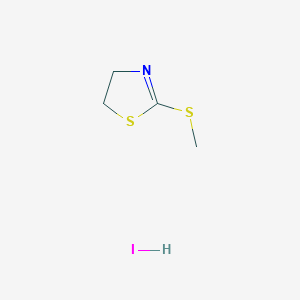 2-Methyl-sulphanyl-4,5-dihydrothiazolinehydroiodide structure, CAS 40836-94-0