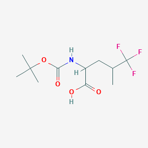Boc-D,L-5,5,5-Trifluoroleucine structure, CAS 409333-67-1