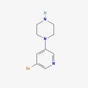 1-(5-Bromo-3-pyridyl)piperazine structure, CAS 412347-30-9