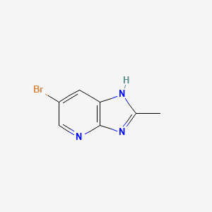 6-Bromo-2-Methyl-4H-imidazo[4,5-b]pyridine structure, CAS 42869-47-6