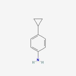 4-Cyclopropylbenzenamine structure, CAS 3158-71-2