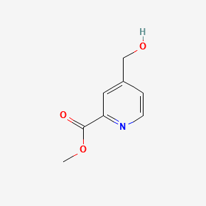 4-Hydroxymethyl-pyridine-2-carboxylicacidmethylester structure, CAS 317335-15-2