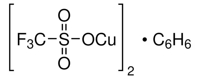 Copper(I)trifluoromethanesulfonate benzene complex structure, CAS 42152-46-5