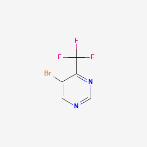 5-Bromo-4-(trifluoromethyl)pyrimidine structure, CAS 785777-88-0