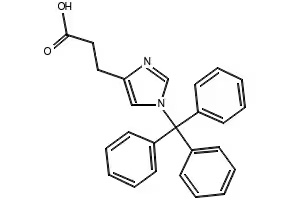 Ethyl3-hydroxy-3-(1-trityl-1H-imidazol-4-yl)propanoate structure, CAS 426219-40-1