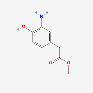 Methyl2-(3-amino-4-hydroxyphenyl)acetate structure, CAS 78587-72-1