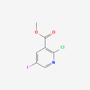Methyl2-chloro-5-iodonicotinate structure, CAS 78686-83-6