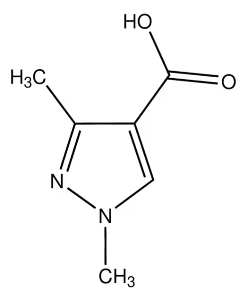 1,3-Dimethyl-1H-pyrazole-4-carboxylicacid structure, CAS 78703-53-4